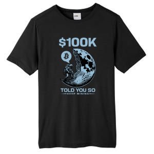 Bitcoin Funny Told You So $100k Tall Fusion ChromaSoft Performance T-Shirt