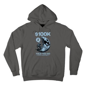 Bitcoin Funny Told You So $100k Hoodie