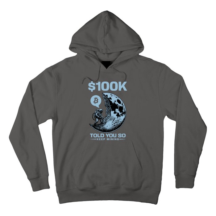 Bitcoin Funny Told You So $100k Hoodie