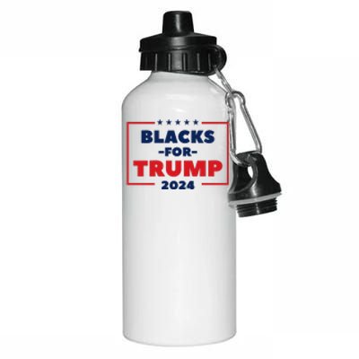 Blacks For Trump 2024 Aluminum Water Bottle 