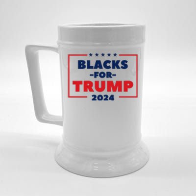 Blacks For Trump 2024 Beer Stein