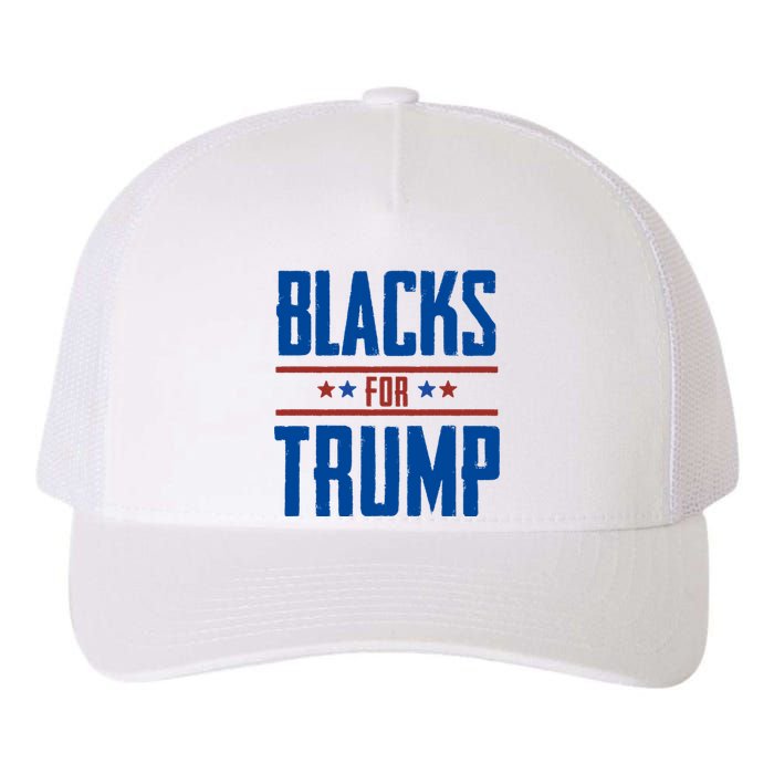 Blacks For Trump 2024 Yupoong Adult 5-Panel Trucker Hat