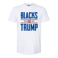 Blacks For Trump 2024 Softstyle CVC T-Shirt