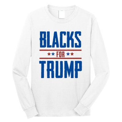 Blacks For Trump 2024 Long Sleeve Shirt