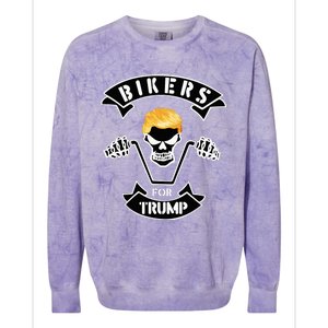 Bikers For Trump Colorblast Crewneck Sweatshirt