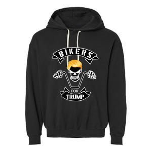 Bikers For Trump Garment-Dyed Fleece Hoodie