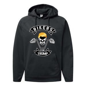 Bikers For Trump Performance Fleece Hoodie