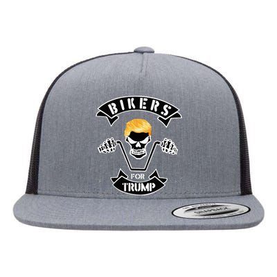 Bikers For Trump Flat Bill Trucker Hat