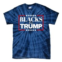 Blacks For Trump 2024 Presidential Election Republican Tie-Dye T-Shirt