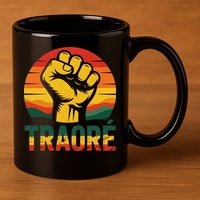 Burkina Faso-Ibrahim Traore Thomas Sankara 11oz C Handle Ceramic Mug