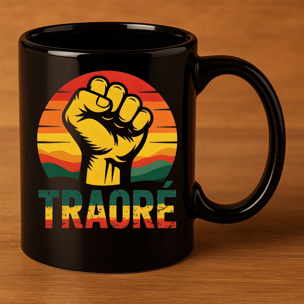 Burkina Faso-Ibrahim Traore Thomas Sankara 11oz C Handle Ceramic Mug