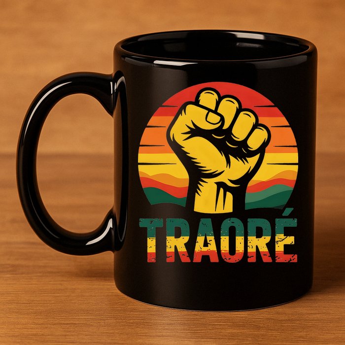 Burkina Faso-Ibrahim Traore Thomas Sankara 11oz C Handle Ceramic Mug