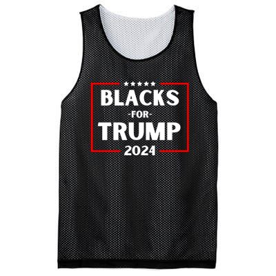 Blacks For Trump 2024 Mesh Reversible Basketball Jersey Tank