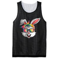 Bunny Face Tie Dye Glasses Easter Day Mesh Reversible Basketball Jersey Tank