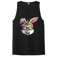 Bunny Face Tie Dye Glasses Easter Day PosiCharge Competitor Tank