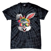 Bunny Face Tie Dye Glasses Easter Day Tie-Dye T-Shirt