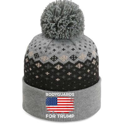 Bodyguards For Trump Bodyguard Funny Election 2024 Vote 24 The Baniff Cuffed Pom Beanie