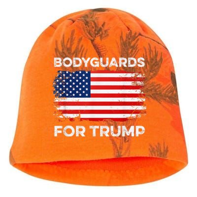 Bodyguards For Trump Bodyguard Funny Election 2024 Vote 24 Kati - Camo Knit Beanie