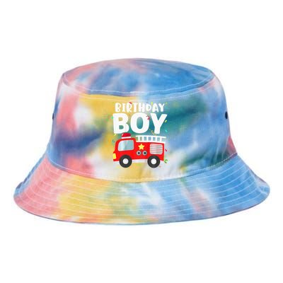 Birthday Fire Truck Party Firefighter Theme Tie Dye Newport Bucket Hat