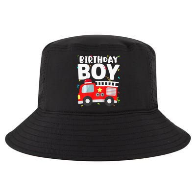 Birthday Fire Truck Party Firefighter Theme Cool Comfort Performance Bucket Hat