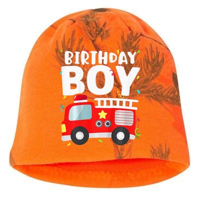 Birthday Fire Truck Party Firefighter Theme Kati - Camo Knit Beanie