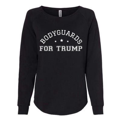 Bodyguards For Trump Vote 24 Funny Election 2024 Bodyguard Womens California Wash Sweatshirt