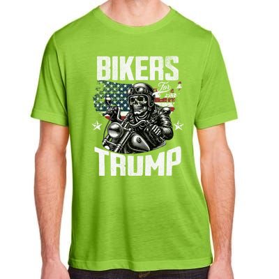 Bikers For Trump President Protrump Supporter 2024 Election Gift Adult ChromaSoft Performance T-Shirt