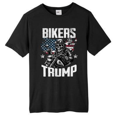 Bikers For Trump President Protrump Supporter 2024 Election Gift Tall Fusion ChromaSoft Performance T-Shirt