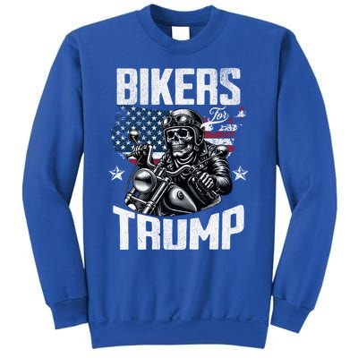 Bikers For Trump President Protrump Supporter 2024 Election Gift Sweatshirt