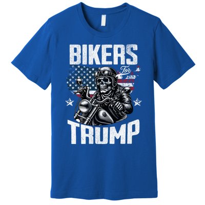 Bikers For Trump President Protrump Supporter 2024 Election Gift Premium T-Shirt