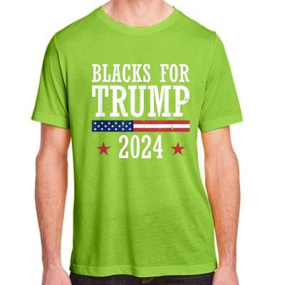 Blacks For Trump 2024 Presidential Election Republican Adult ChromaSoft Performance T-Shirt