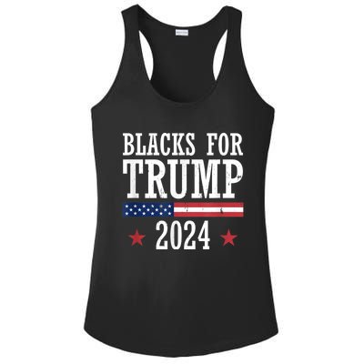 Blacks For Trump 2024 Presidential Election Republican Ladies PosiCharge Competitor Racerback Tank