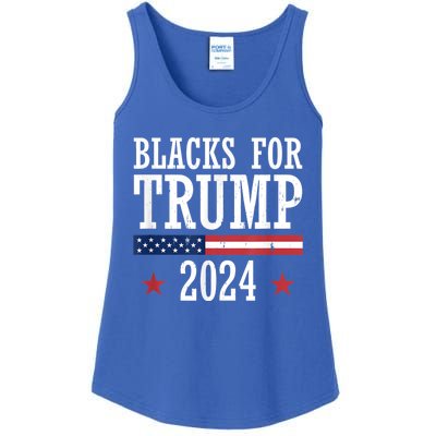 Blacks For Trump 2024 Presidential Election Republican Ladies Essential Tank