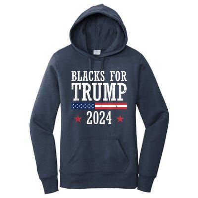 Blacks For Trump 2024 Presidential Election Republican Women's Pullover Hoodie