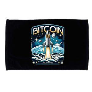 Bitcoin Funny Told You So $100k Microfiber Hand Towel