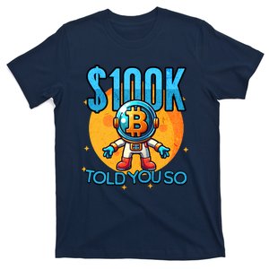 Bitcoin Funny Told You So $100k T-Shirt