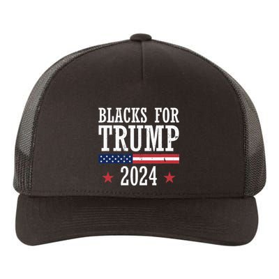 Blacks For Trump 2024 Presidential Election Republican Yupoong Adult 5-Panel Trucker Hat