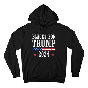 Blacks For Trump 2024 Presidential Election Republican Hoodie