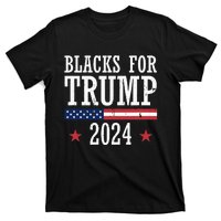 Blacks For Trump 2024 Presidential Election Republican T-Shirt