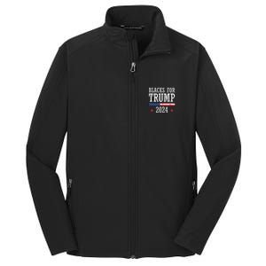 Blacks For Trump 2024 Presidential Election Republican Core Soft Shell Jacket