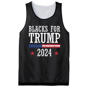 Blacks For Trump 2024 Presidential Election Republican Mesh Reversible Basketball Jersey Tank