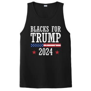 Blacks For Trump 2024 Presidential Election Republican PosiCharge Competitor Tank