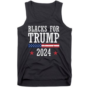 Blacks For Trump 2024 Presidential Election Republican Tank Top