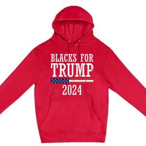 Blacks For Trump 2024 Presidential Election Republican Premium Pullover Hoodie