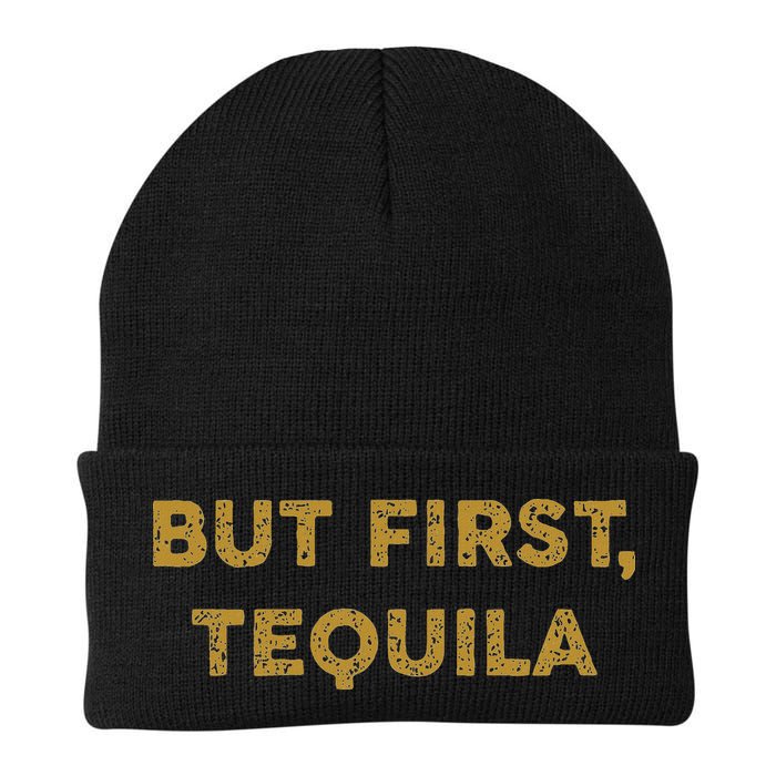 But First Tequila Funny Drinking Party Mexican Beanie