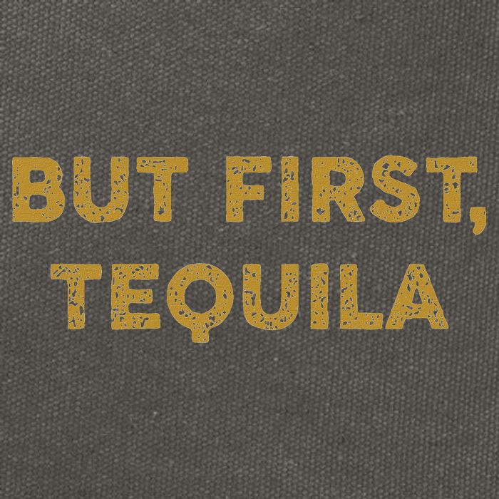 But First Tequila Funny Drinking Party Mexican Cotton Canvas Backpack