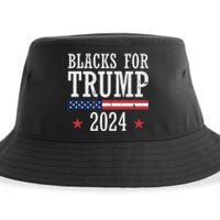 Blacks For Trump 2024 Presidential Election Support Sustainable Bucket Hat