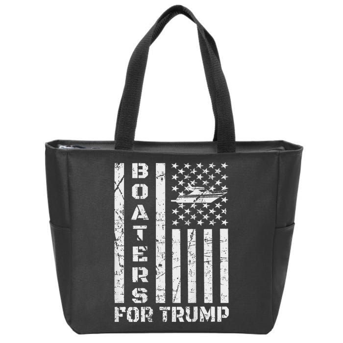 Boaters For Trump 2020 Boat Parade Support Trump Zip Tote Bag