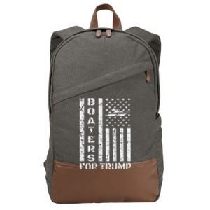 Boaters For Trump 2020 Boat Parade Support Trump Cotton Canvas Backpack