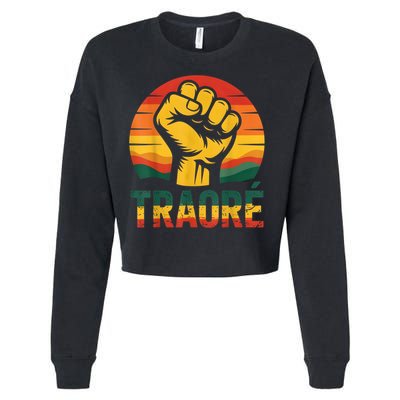 Burkina Faso-Ibrahim Traoré / Thomas Sankara Africa Cropped Pullover Crew